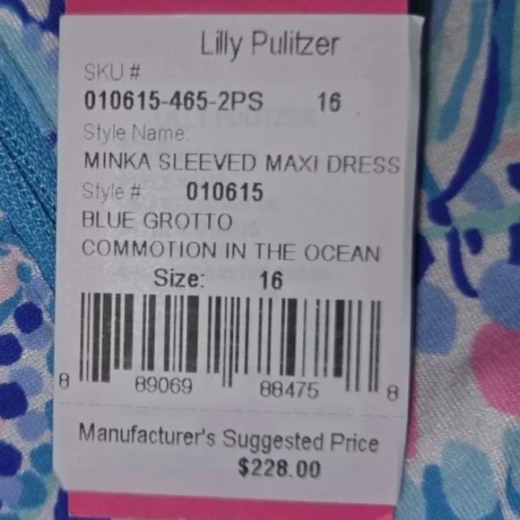 Minka Sleeve Lily Pulitzer NWT Maxi Dress - Picture 5 of 9